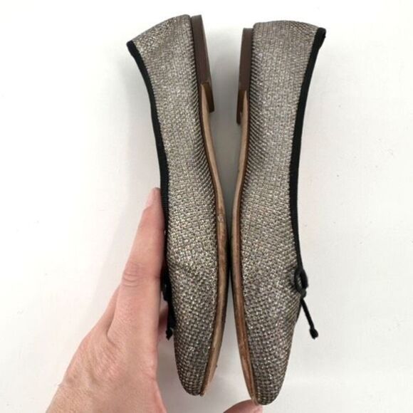 J.Crew Womens Gemma Glitter Ballet Flats Silver Size 7 - Picture 8 of 10